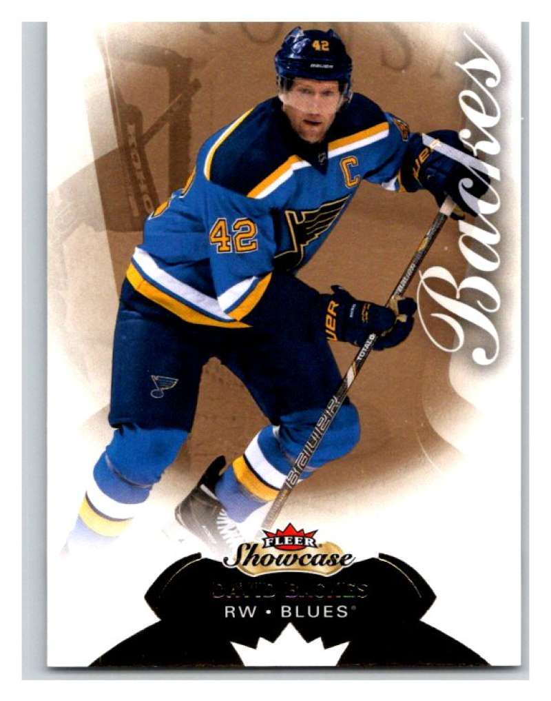 2014-15 Upper Deck Fleer Showcase #81 David Backes Blues NHL Mint Image 1