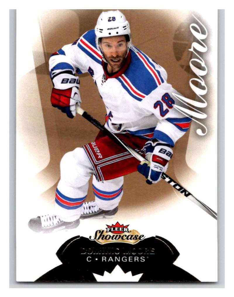 2014-15 Upper Deck Fleer Showcase #83 Dominic Moore NY Rangers NHL Mint Image 1
