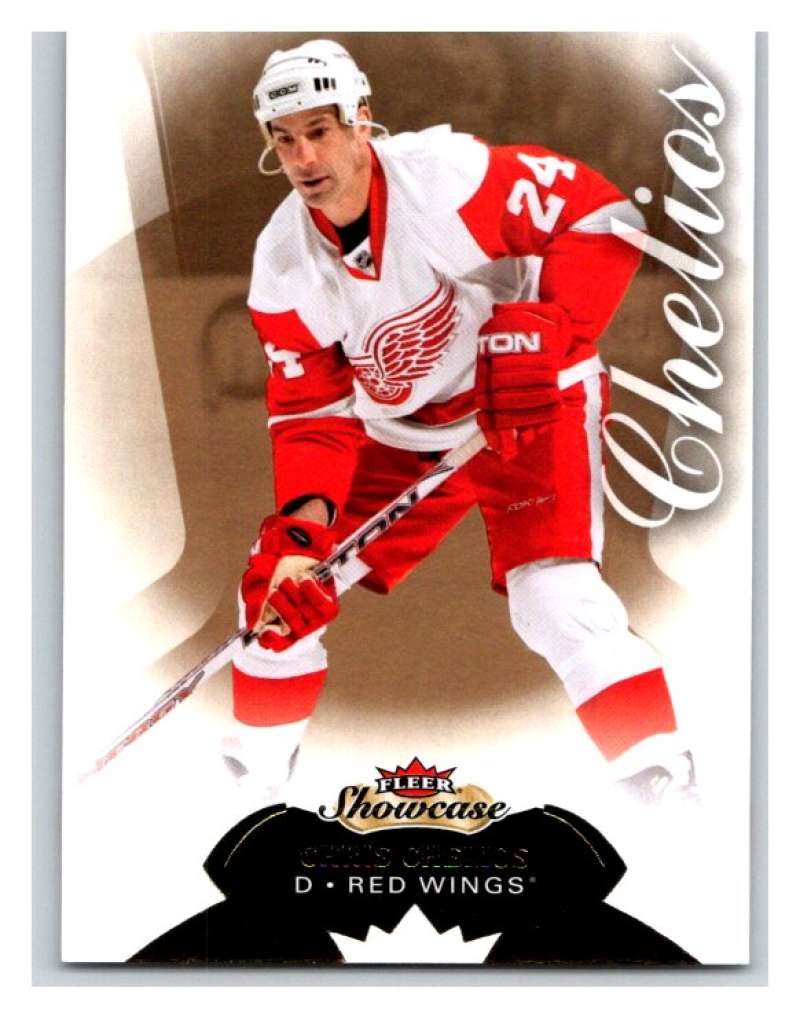 2014-15 Upper Deck Fleer Showcase #86 Chris Chelios Red Wings NHL Mint Image 1