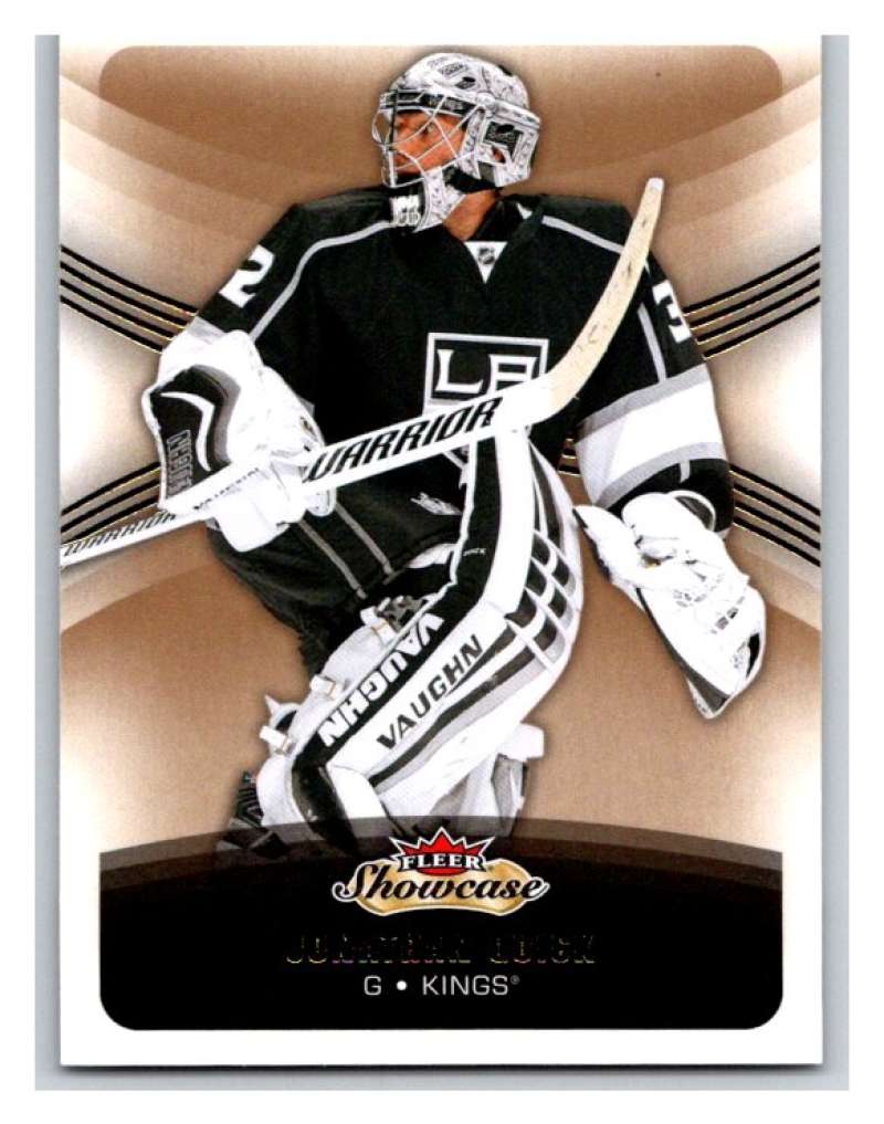 2015-16 Fleer Showcase #31 Jonathan Quick Kings NHL Mint Image 1