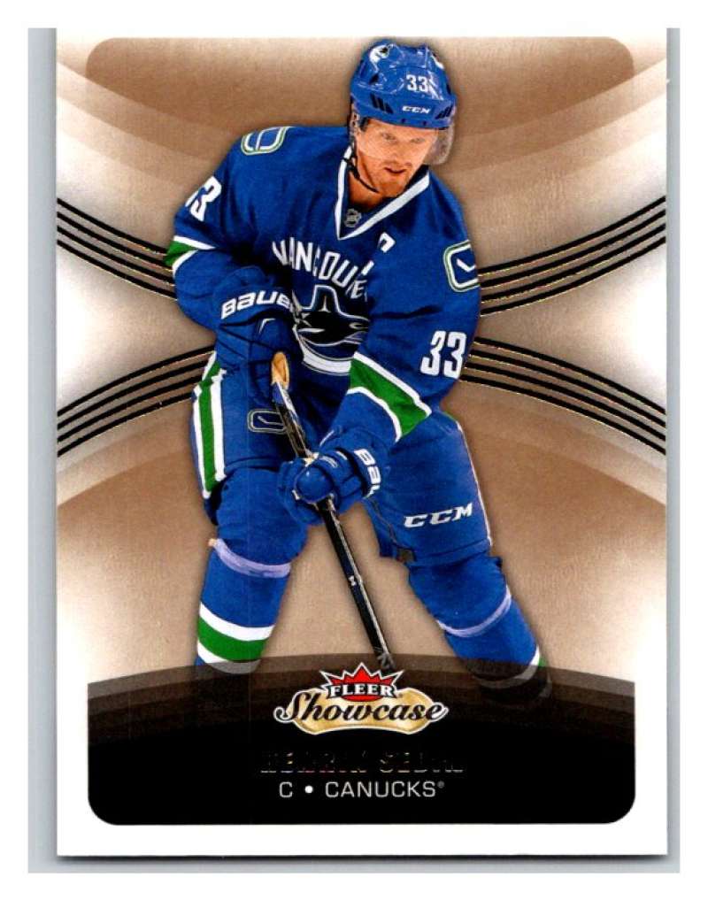 2015-16 Fleer Showcase #42 Henrik Sedin Canucks NHL Mint Image 1