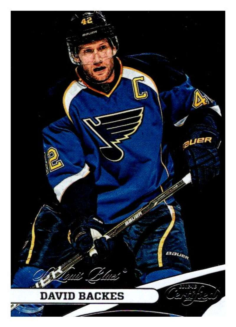 2012-13 Panini Certified #42 David Backes Blues NHL Mint