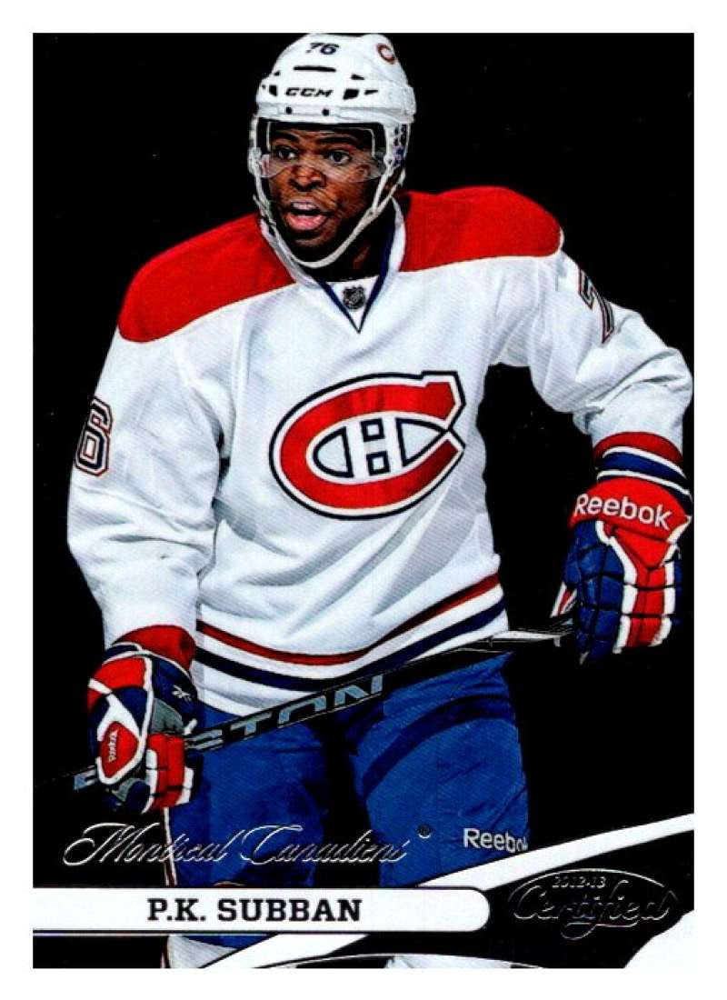 2012-13 Panini Certified #76 P.K. Subban Canadiens NHL Mint