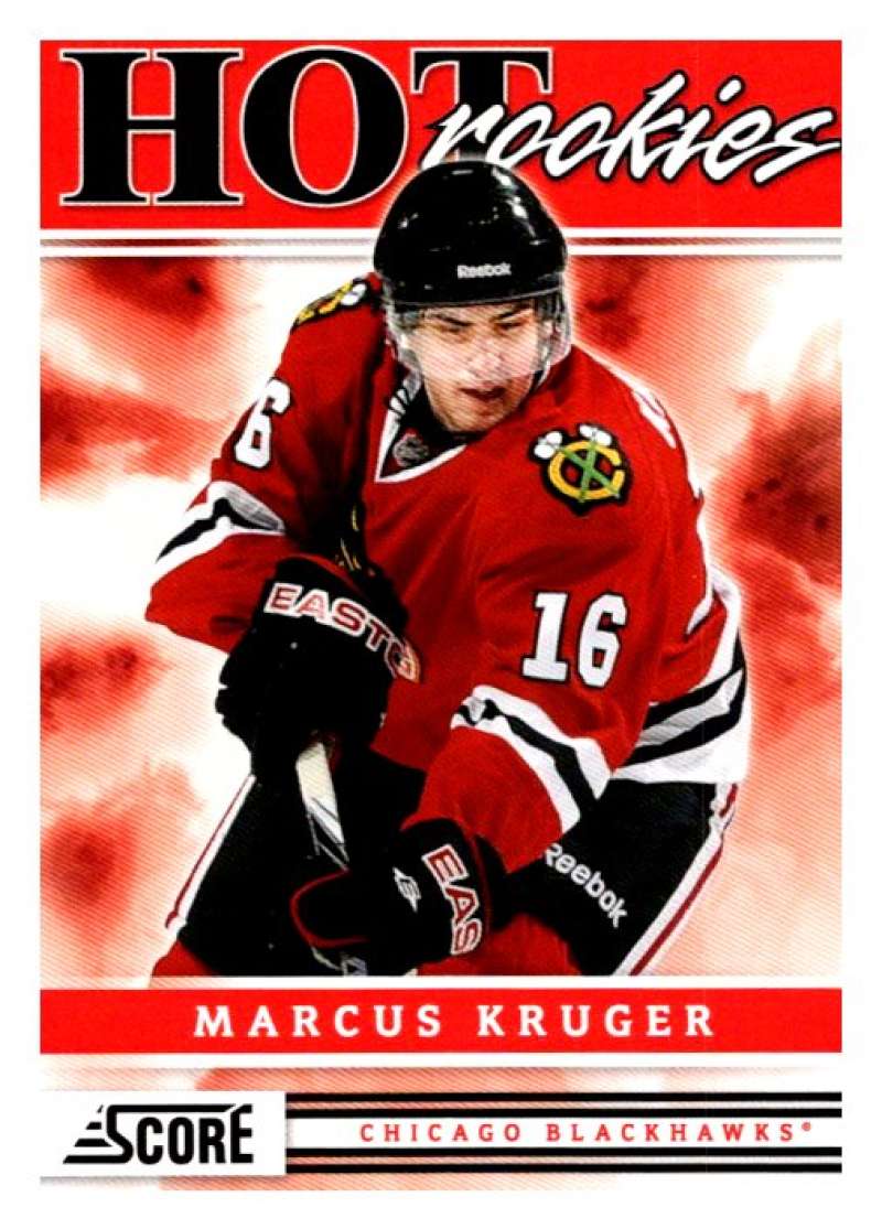 (HCW) 2011-12 Score Hot Rookies #504 Marcus Kruger Blackhawks Rookie RC Mint Image 1