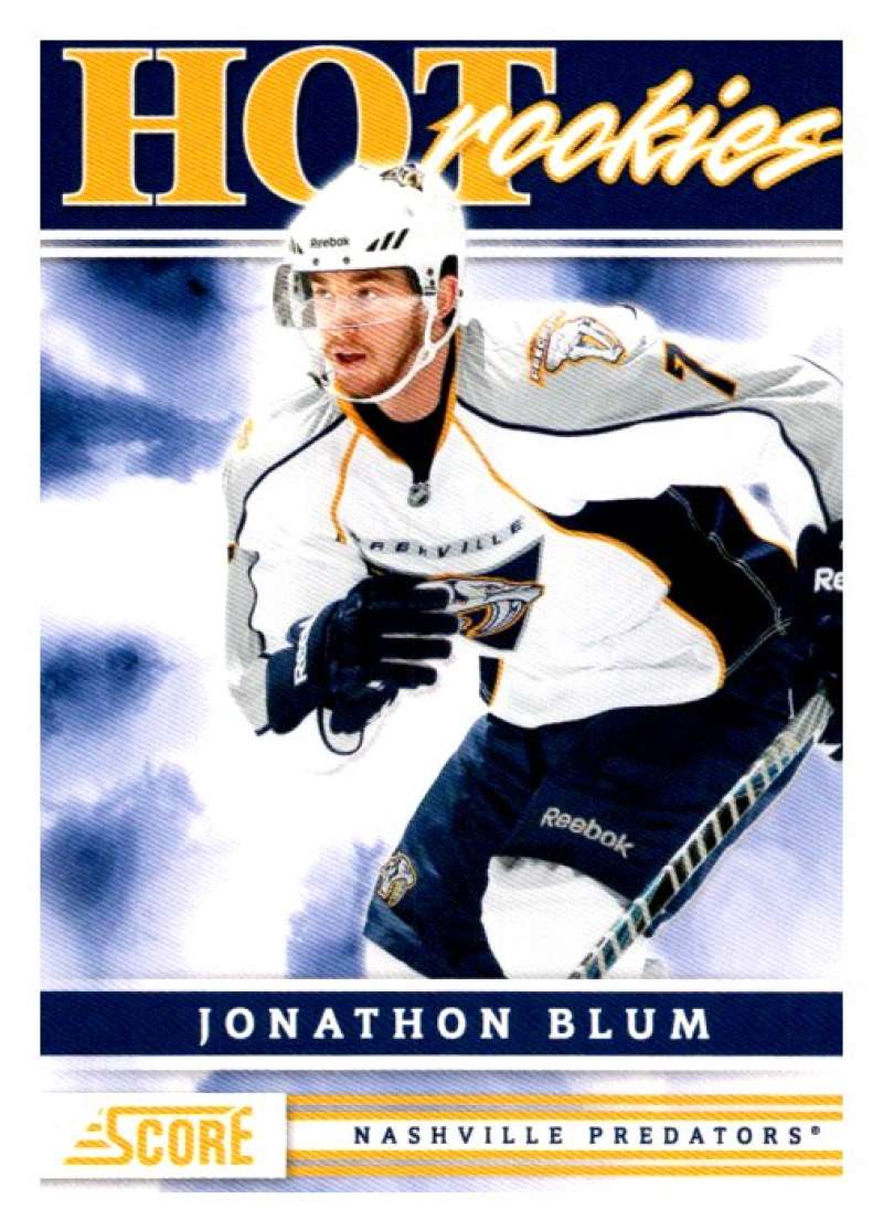 (HCW) 2011-12 Score Hot Rookies #517 Jonathon Blum Predators Rookie RC Mint Image 1