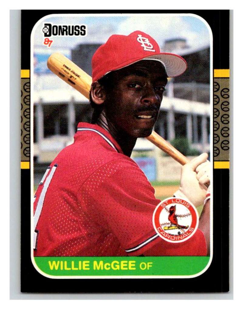 1987 Donruss #84 Willie McGee Cardinals MLB Mint Baseball Image 1