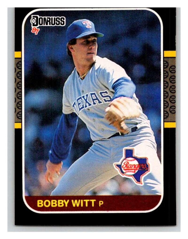 1987 Donruss #99 Bobby Witt RC Rookie Rangers MLB Mint Baseball Image 1