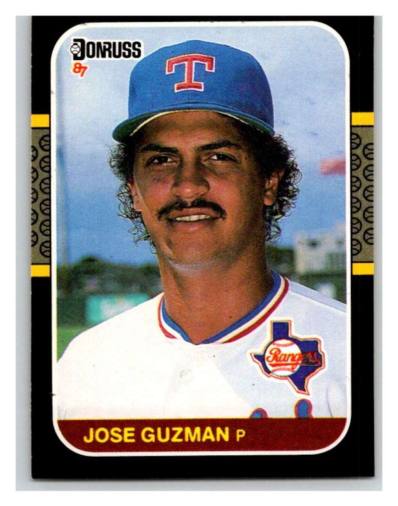 1987 Donruss #101 Jose Guzman Rangers MLB Mint Baseball Image 1
