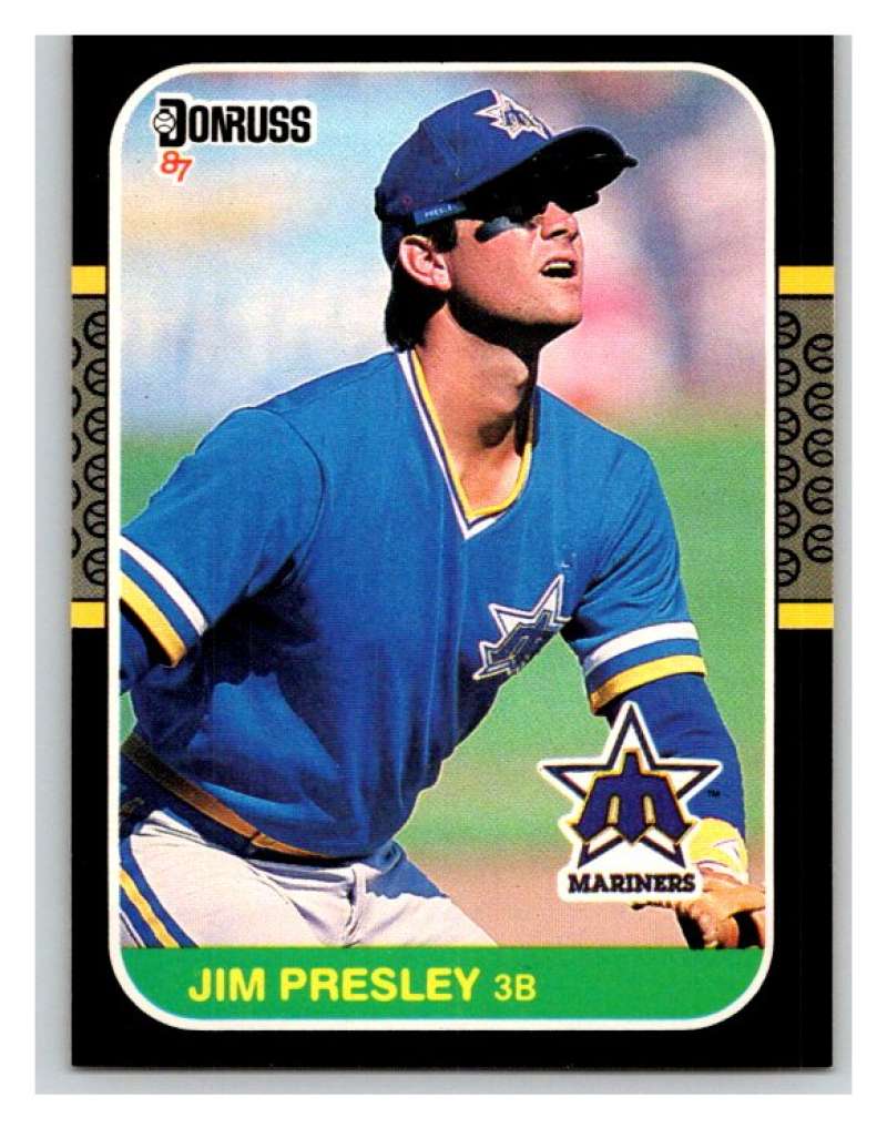 1987 Donruss #120 Jim Presley Mariners MLB Mint Baseball Image 1