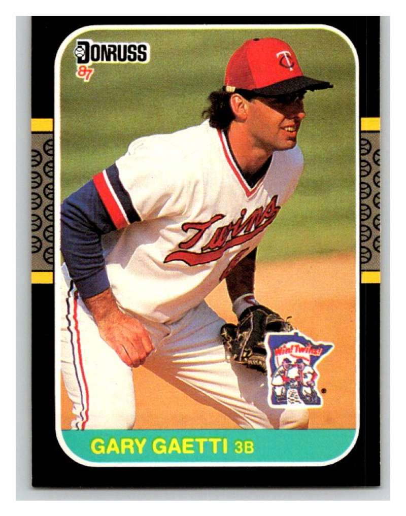 1987 Donruss #122 Gary Gaetti Twins MLB Mint Baseball Image 1