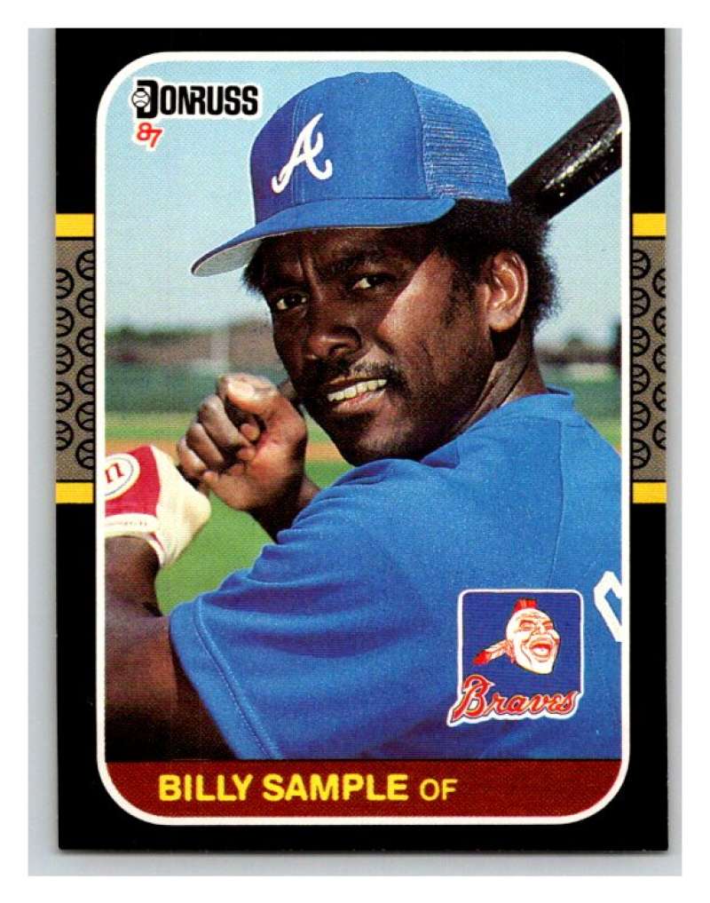 1987 Donruss #143 Billy Sample Braves MLB Mint Baseball Image 1