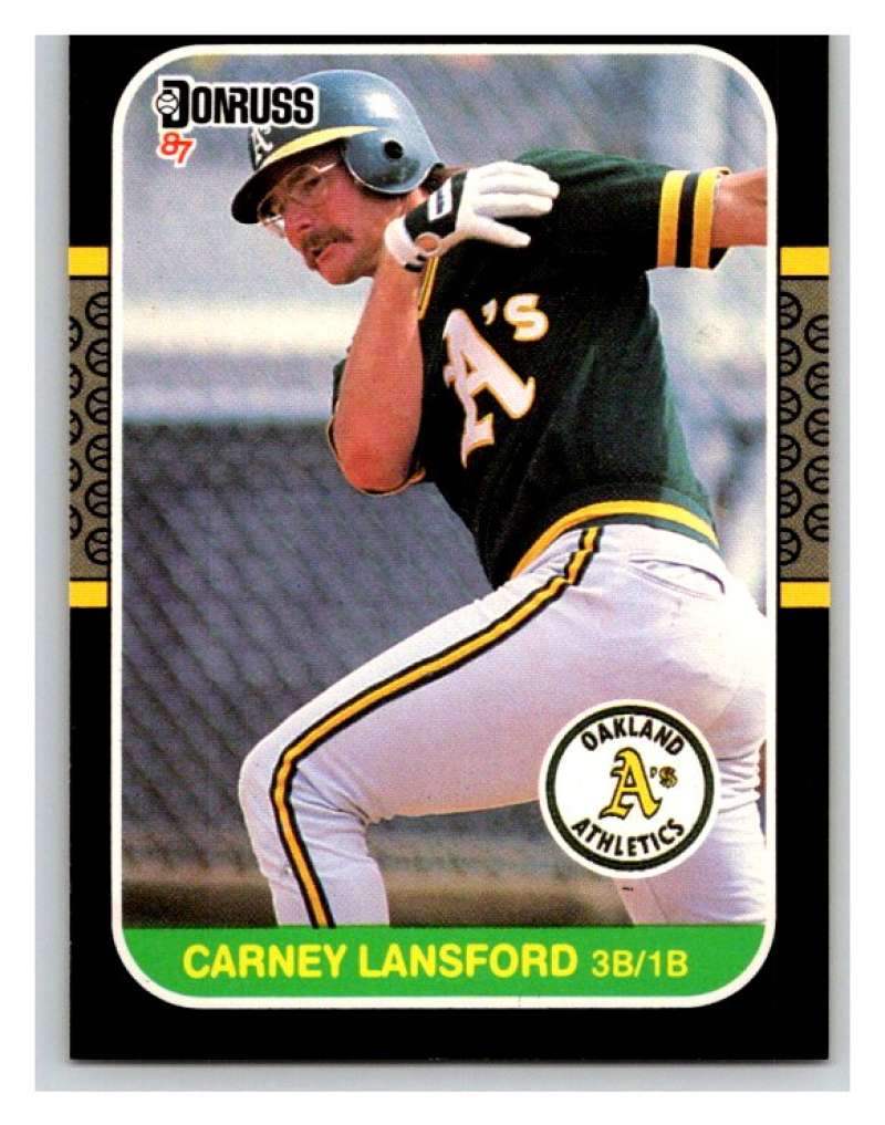 1987 Donruss #158 Carney Lansford Athletics MLB Mint Baseball Image 1