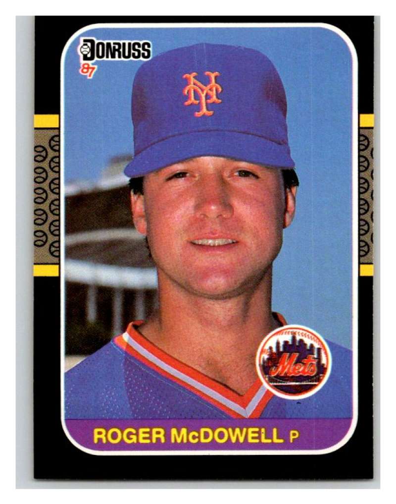 1987 Donruss #241 Roger McDowell Mets MLB Mint Baseball Image 1