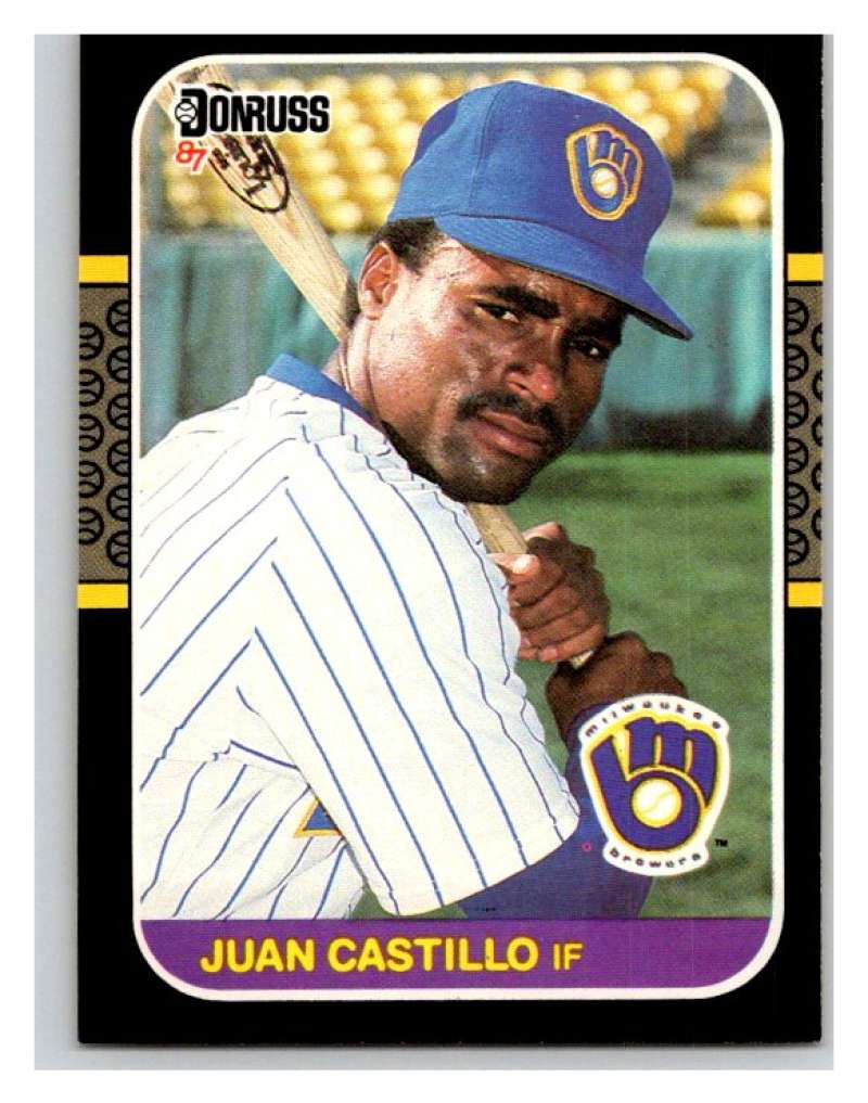 1987 Donruss #249 Juan Castillo RC Rookie Brewers MLB Mint Baseball Image 1