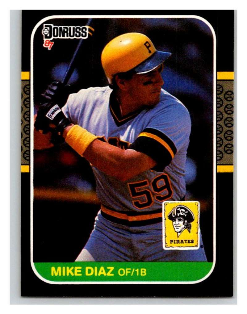 1987 Donruss #267 Mike Diaz RC Rookie Pirates MLB Mint Baseball Image 1