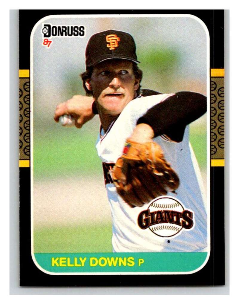 1987 Donruss #573 Kelly Downs RC Rookie Giants MLB Mint Baseball Image 1