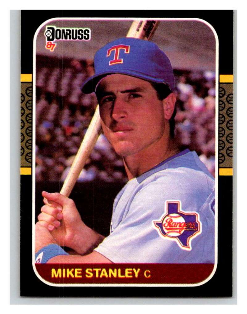 1987 Donruss #592 Mike Stanley RC Rookie Rangers MLB Mint Baseball Image 1