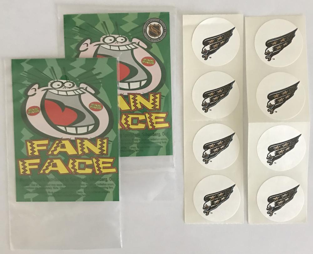 (HCW) 2 Packs of Washington Capitals 1.25" Logo Stickers - 4/Pack = 8 Total Image 1