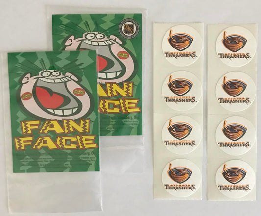 (HCW) 2 Packs of Atlanta Thrashers 1.25" Logo Stickers - 4/Pack = 8 Total Image 1