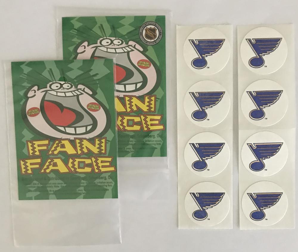 (HCW) 2 Packs of St. Louis Blues 1.25" Logo Stickers - 4/Pack = 8 Total Image 1