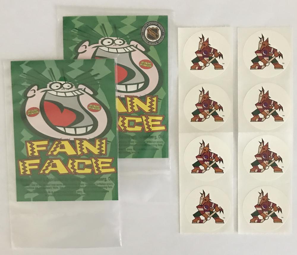 (HCW) 2 Packs of Arizona Coyotes 1.25" Logo Stickers - 4/Pack = 8 Total Image 1