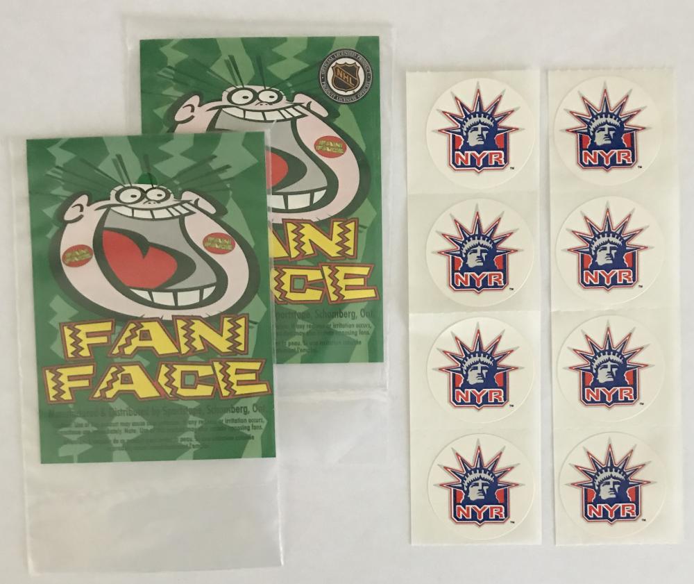 (HCW) 2 Packs of New York Rangers 1.25" Logo Stickers - 4/Pack = 8 Total Image 1