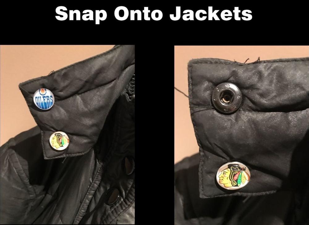 (HCW) Oakland Raiders NFL Snap Ginger Button Jewelry for Jackets, Bracelets Image 2
