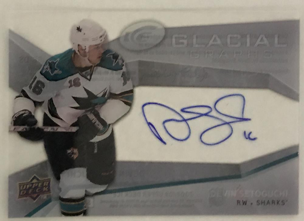 2008-09 Upper Deck Ice Glacial Graphs Devin Setoguchi MINT Hockey NHL Auto 02982