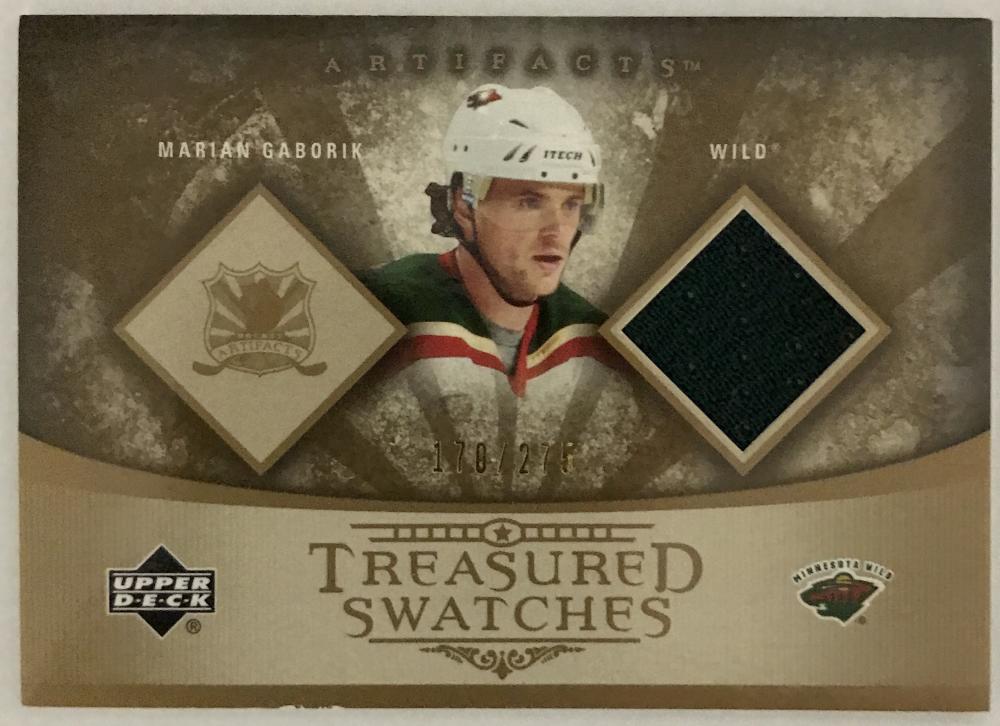 2005-06 Upper Deck Artifacts Treasured Swatches Marian Gaborik 170/275 02986 Image 1