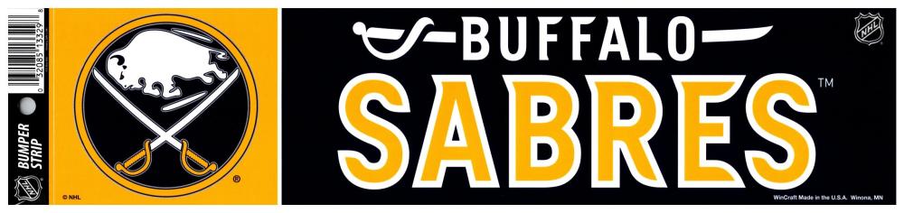 Buffalo Sabres 3" x 12" Bumper Strip Sticker Decal