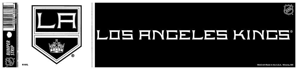 (HCW) Los Angeles Kings 3" x 12" Bumper Strip NHL Sticker Decal Image 1