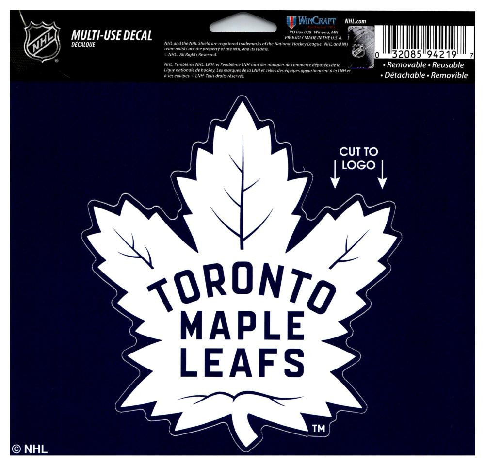Toronto Maple Leafs 2016 Multi-Use Coloured Decal Sticker 5"x6" Licensed