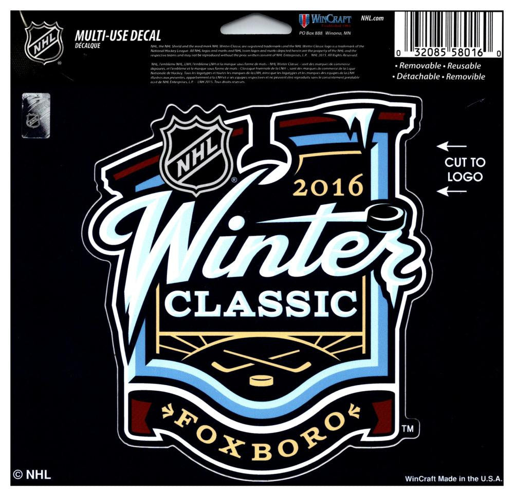 2016 Winter Classic Multi-Use Coloured Decal Sticker 5"x6" Licensed