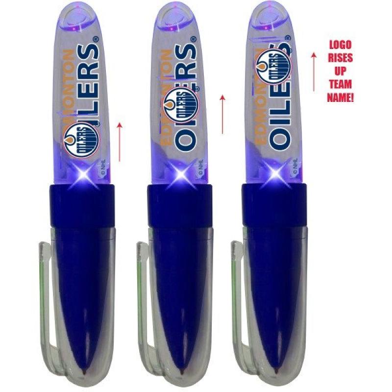 HCW) Edmonton Oilers NHL LED Elevator Pen - Moving Logo & Light Image 1