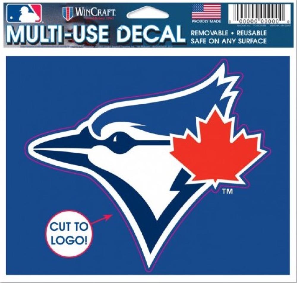 (HCW) Toronto Blue Jays Multi-Use Decal Sticker MLB 5"x6" Blue Image 1
