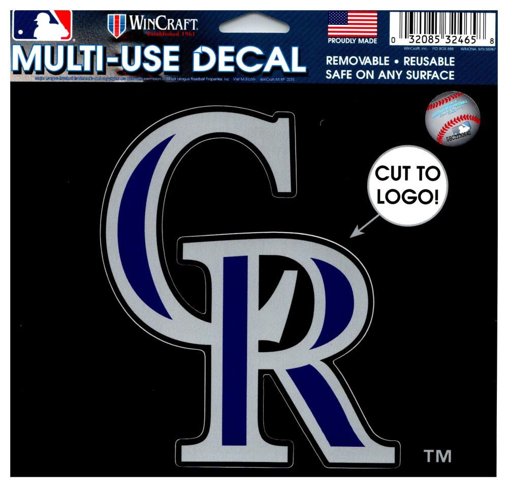 (HCW) Colorado Rockies Multi-Use Decal Sticker MLB 5"x6" Baseball