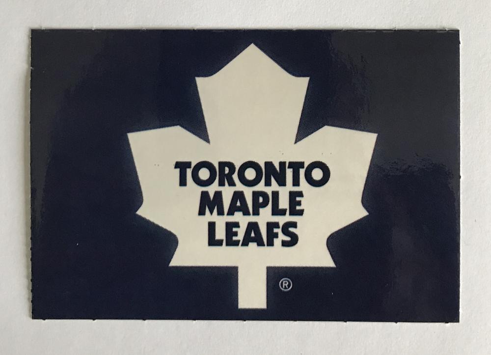 (HCW) Toronto Maple Leafs Blue Banner Coloured Decal Sticker 4"x3" NHL Licensed Image 1