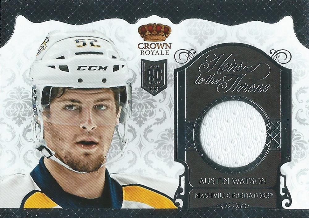 (HCW) 2013-14 Crown Royale Austin Watson Heirs to the Throne Jersey Hockey 03018 Image 1
