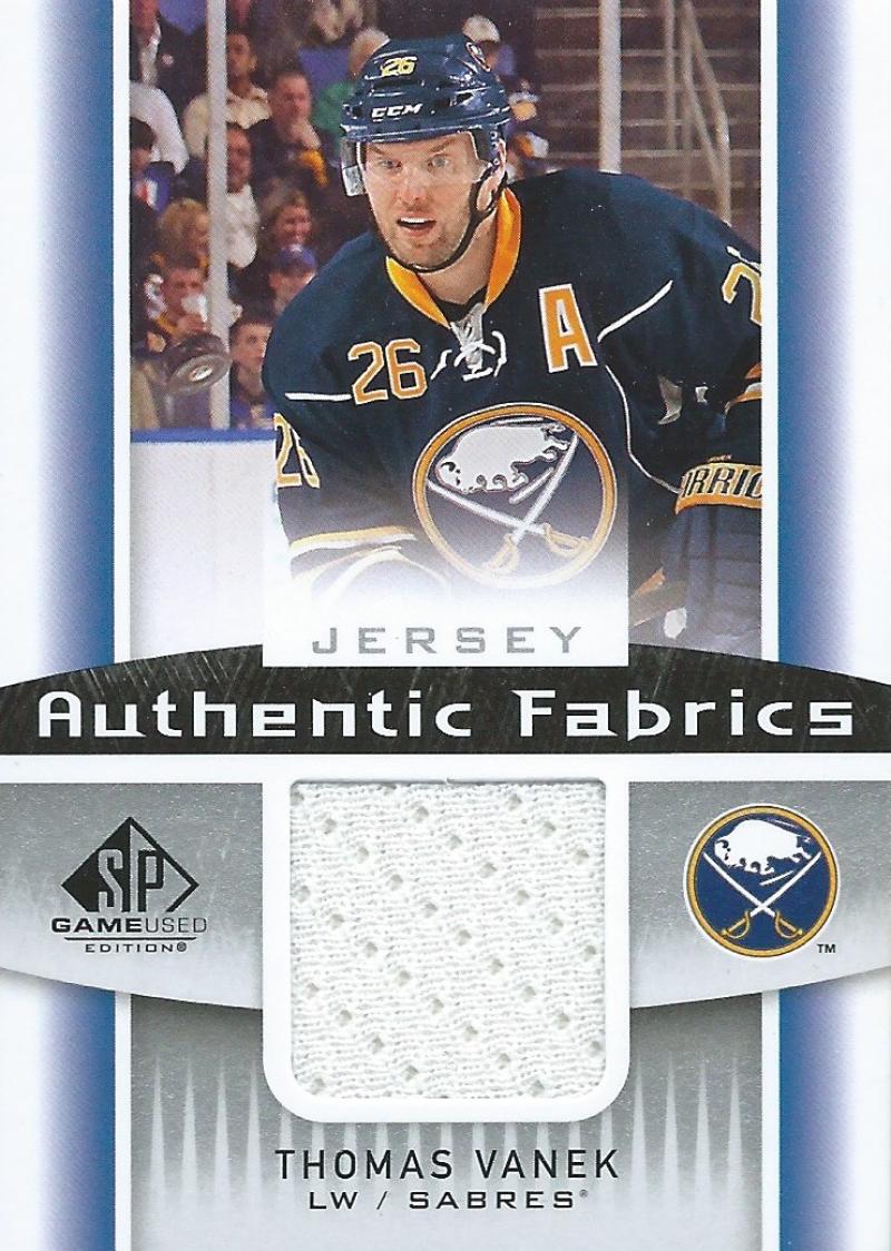 2013-14 Upper Deck SP Game Used Authentic Fabrics Jerseys Thomas Vanek 03031 Image 1