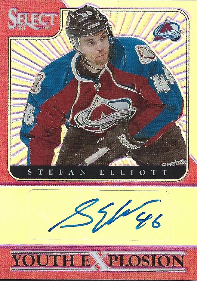 2013-14 Select Youth Explosion Autographs Prizms 19/25 Stefan Elliott 02998