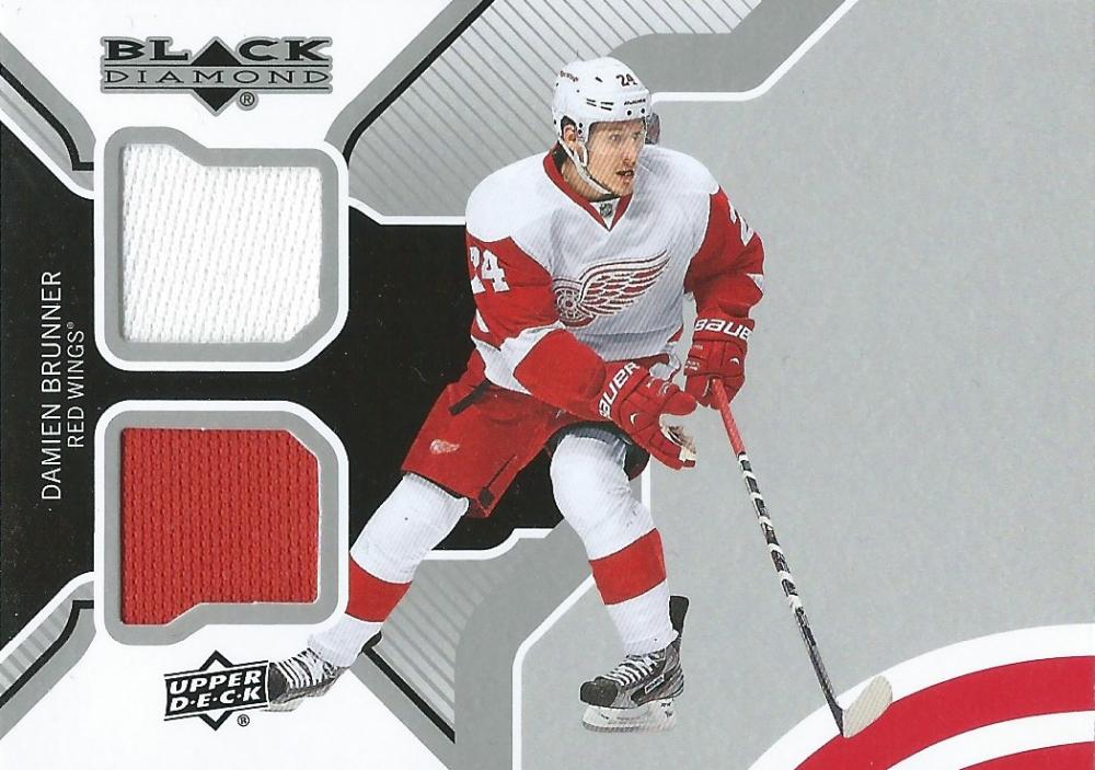 (HCW) 2013-14 Upper Deck Black Diamond Dual Jerseys Damien Brunner H 02993 Image 1