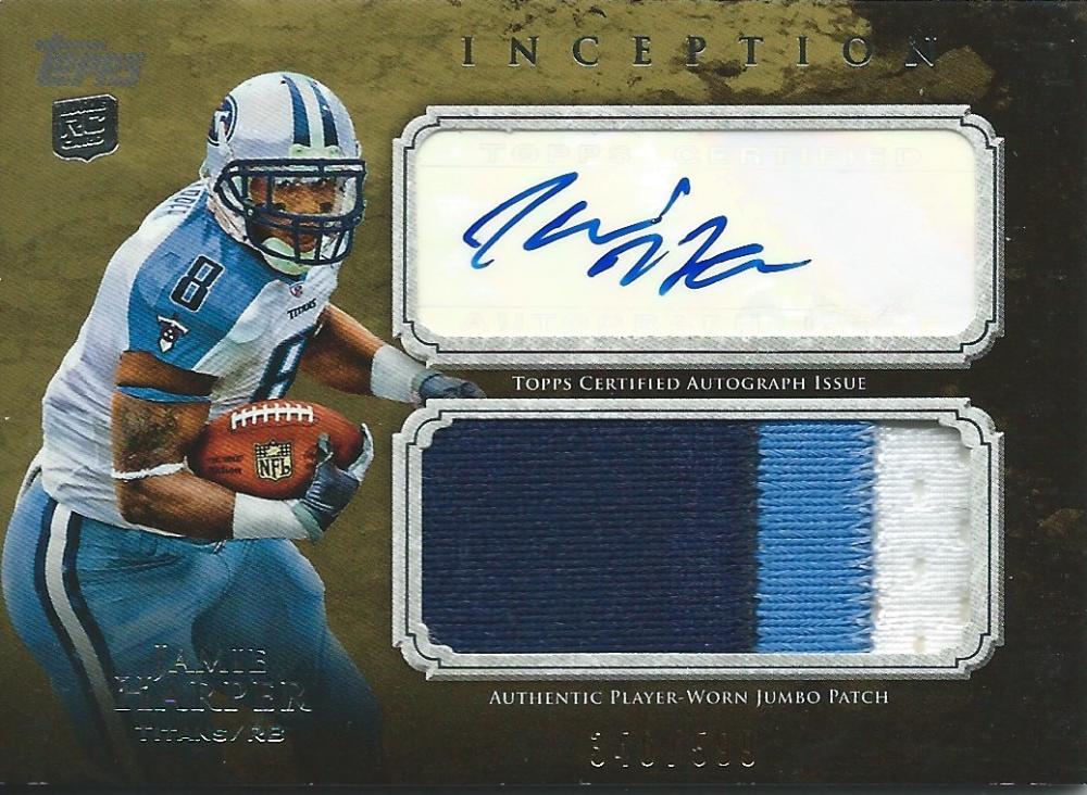 2011 Topps Inception #134 Jamie Harper Jersey RC Rookie Auto 340/599 03056 Image 1