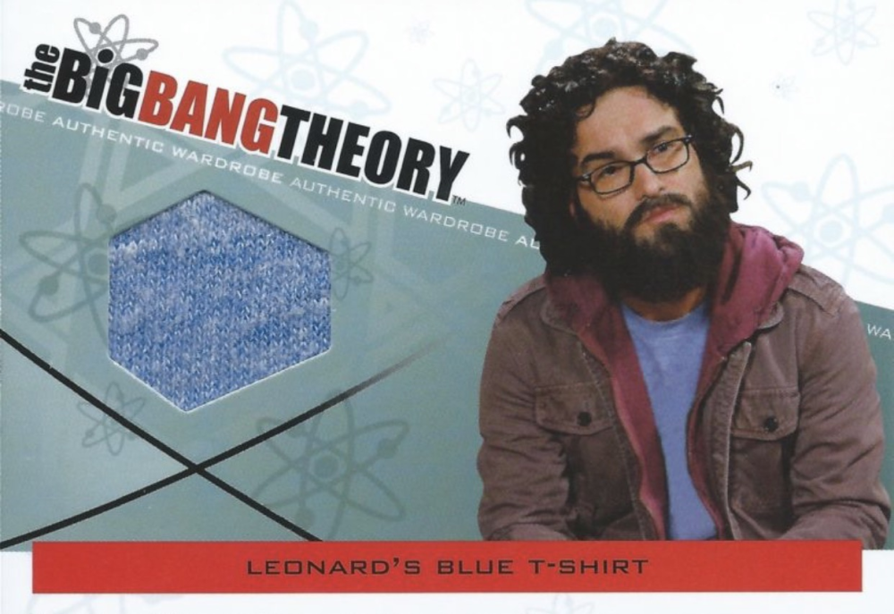 2012 The Big Bang Theory 3&4 Wardrobe LEONARD'S BLUE SHIRT - Galecki