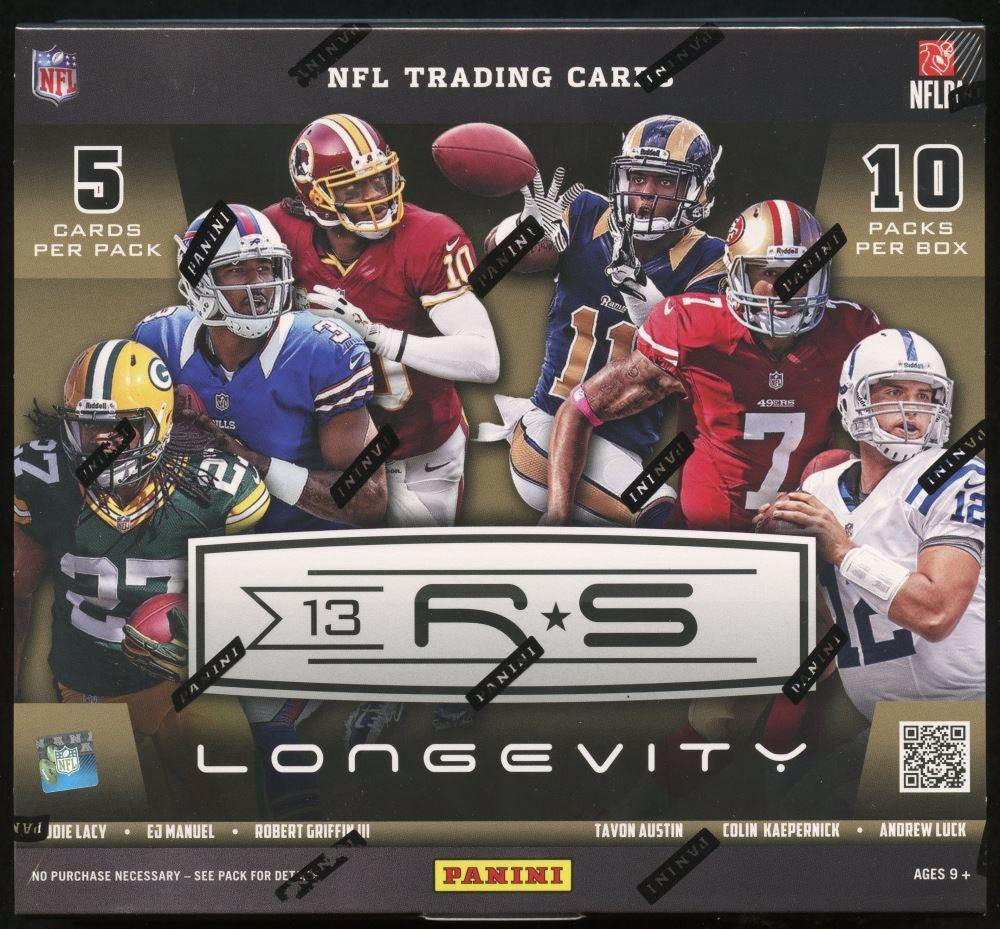 2013 Panini Rookies and Stars Longevity Football Hobby Box - 4 Autos/Mem