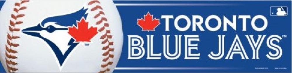 Toronto Blue Jays 3" x 12" Bumper Strip MLB Baseball Sticker Decal Image 1