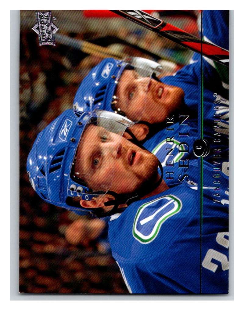 2008-09 Upper Deck #12 Henrik Sedin Canucks Image 1