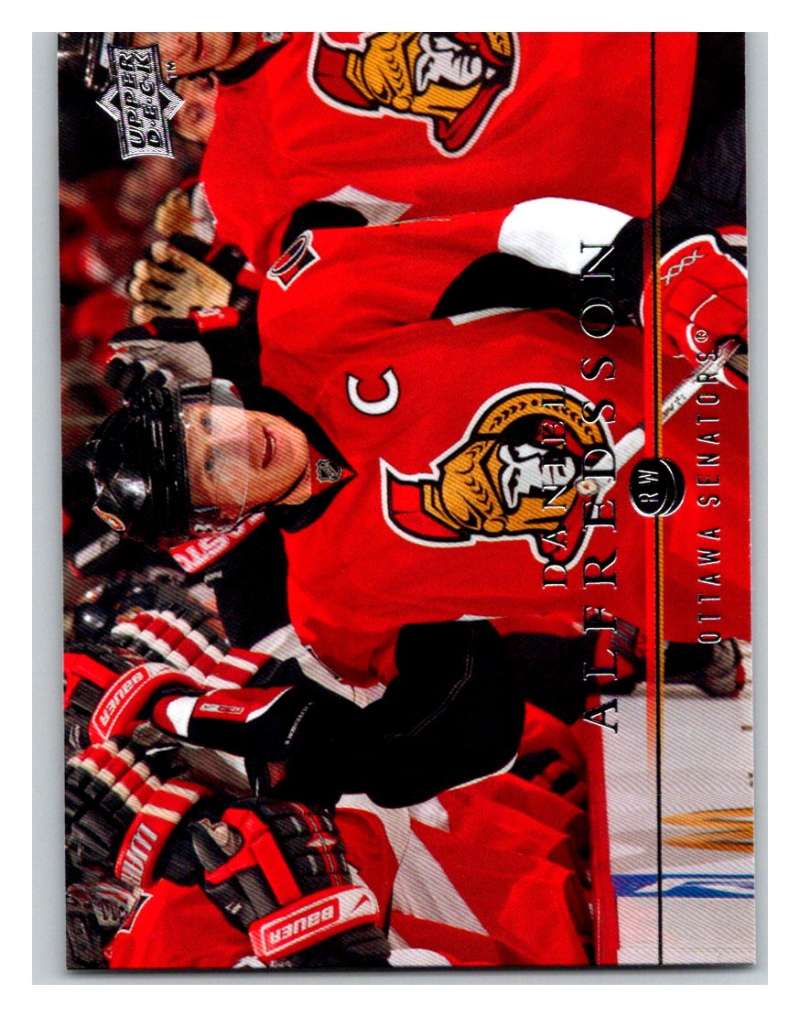 2008-09 Upper Deck #62 Daniel Alfredsson Senators Image 1