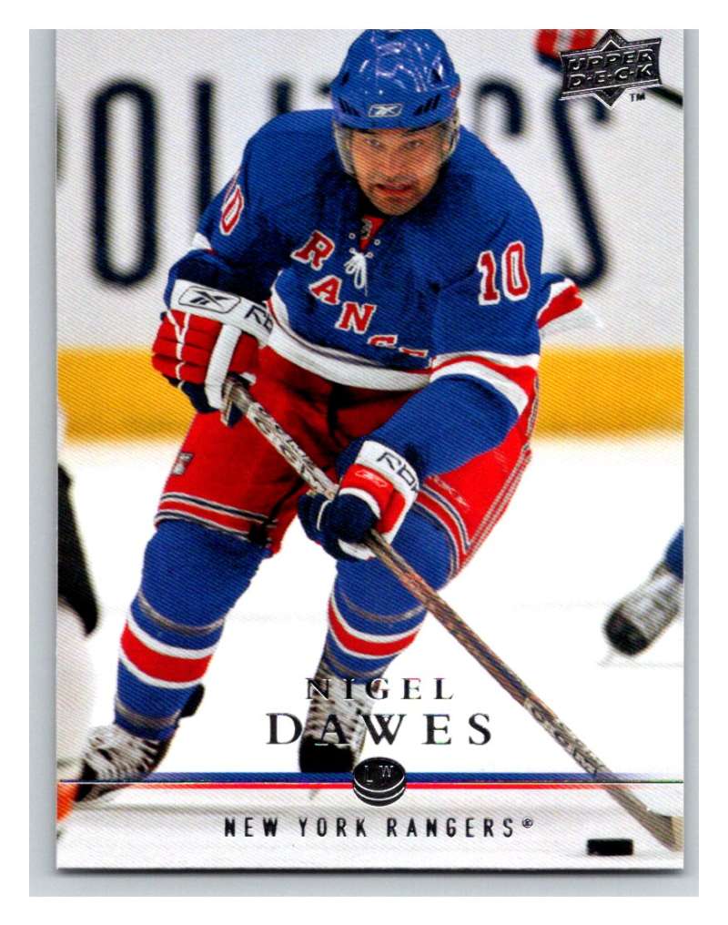 2008-09 Upper Deck #70 Nigel Dawes NY Rangers Image 1