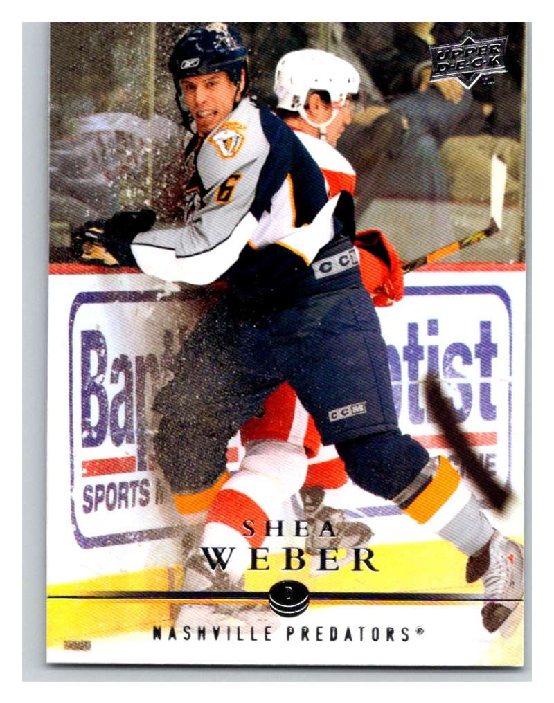 2008-09 Upper Deck #89 Shea Weber Predators Image 1
