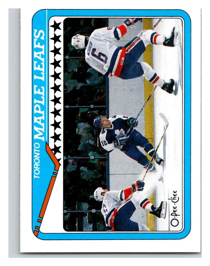 1990-91 O-Pee-Chee #241 Maple Leafs Team Mint Image 1
